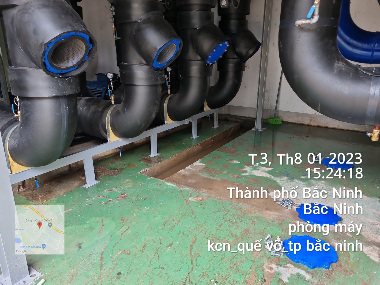 Kiểm tra hoạt động của rơ-le dòng chảy Flow Switch bảo vệ máy nén Chiller