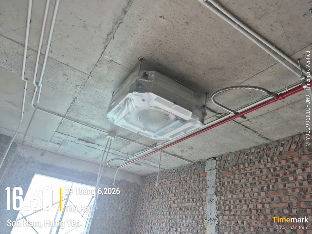 Toàn cảnh hiện trường thi công cơ điện MEP & điều hòa không khí Bệnh viện Hưng Hà